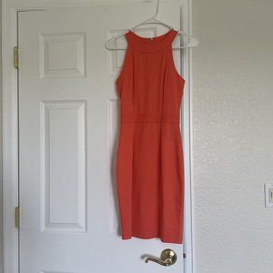H & M Orange knee length dress XS